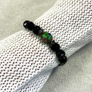 Stretchy beaded bracelet, costume jewelry
